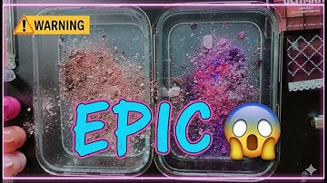 Destroying My Eyeshadow Palettes for This Epic Slime ASMR! 😱