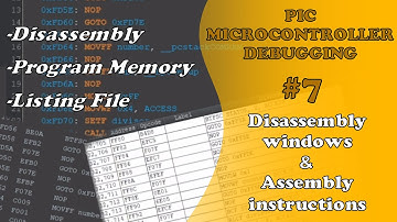 PIC MCU DEBUGGING #7 - Disassembly windows & Assembly instructions (Absolute Beginner)