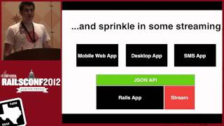 talk by Brad Gessler: Realtime web applications with streaming REST