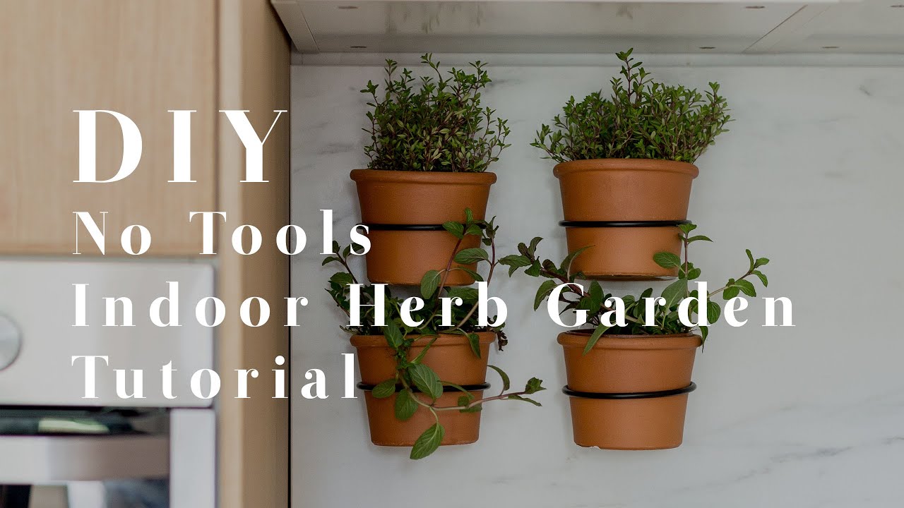 DIY Indoor Wall Herb Garden - YouTube