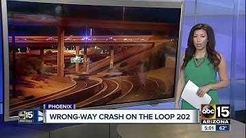Wrong-way crash on Loop 202 Saturday