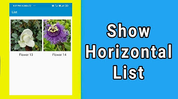 Horizontal List in Sketchware