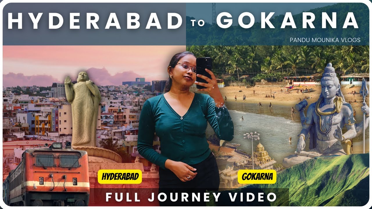 Hyderabad to Hubli to Gokarna || Gokarna Travel Vlog 🏖️💦 || Gokarna