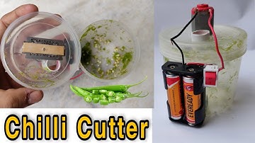 How to make chilli cutter machine at home || Diy chilli cutter