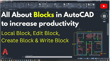 Blocks in Autocad| Create Block, Edit Block, Write Block
