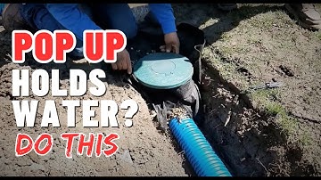 How to replace a Pop-up Emitter with a SOAK AWAY Pop-up Emitter so it does NOT HOLD Water