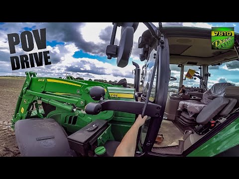 John Deere 6155M - POV Work Drive!
