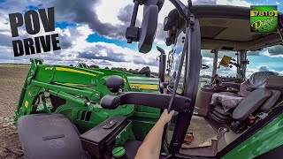 John Deere 6155M - POV Work Drive!