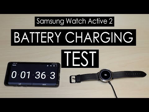 Samsung Galaxy Watch Active 2 Battery Charging Test Using The Dock Charger That Came Inside The Box