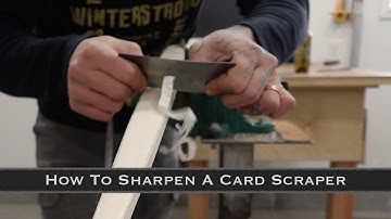 Sharpen a Card Scraper the Easy Way