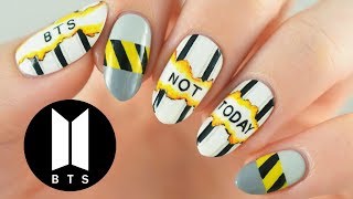 BTS 'Not Today' Nail Art Tutorial |  MV Inspired