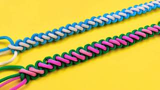 How to tie easy knot pattern / Paracord pattern / Macrame / Paracord bracelet / macrame bracelet #1