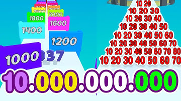 Reach MAX LEVEL NUMBER in Number Merge Run Shooting (Infinity Mode)