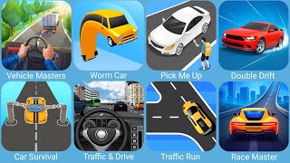 Vehicle Masters,Worm Car,Pick Me Up 3D,Double Drift,Car Survival 3D,Traffic Run screenshot 5