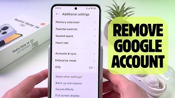 How to Remove a Google Account from Redmi Note 14 5G - Step-by-Step Guide