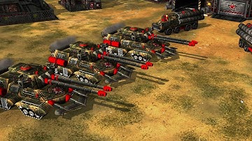 Apocalypse Tank vs USA Air Force - C&C Generals Rise of The Reds