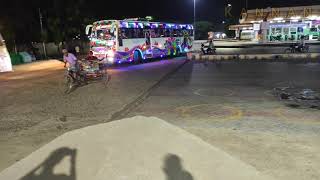 Bhavani bus | Madurai to Paramakudi | u turn | lightings