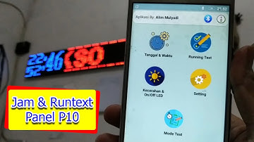 Membuat Jam dan Running Text P10 Bluetooth - Project Arduino #29