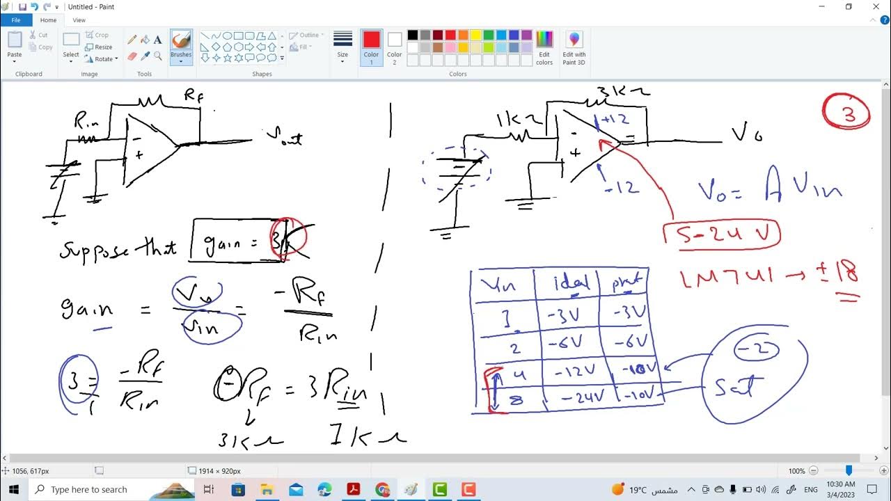 2 Operational Amplifier tutorial 2 sheet 1 YouTube