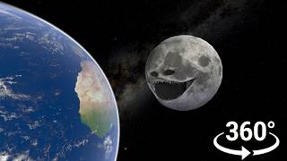 When the Moon Opens Its Eyes | Cosmic Horror VR 360 Animation [4K]