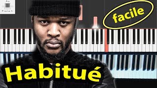 Video thumbnail of "Dosseh - Habitué - Tutorial Piano facile Cover"