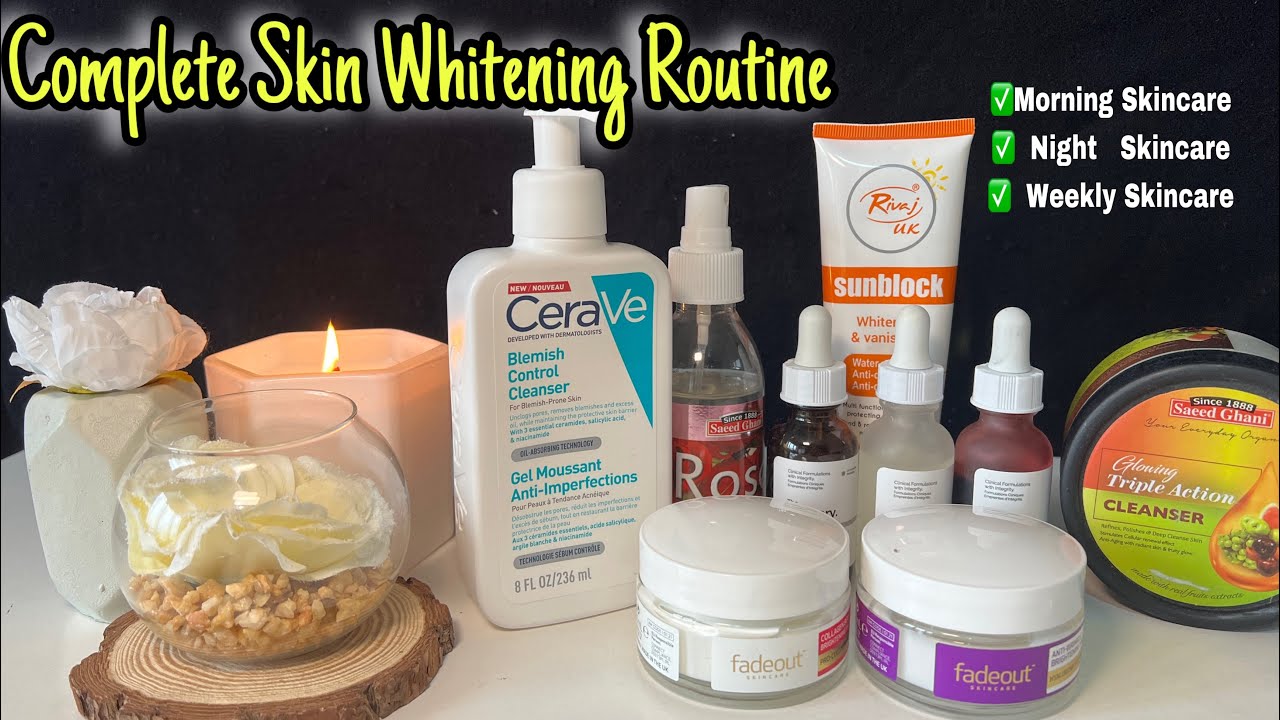 Complete Skin Whitening Routine Anti aging Pigmentation Routine YouTube