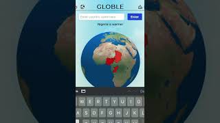 Globle (5/26/24) #shorts #map #geography #travel