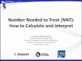 Number Needed to Treat (NNT): How to Calculate and Interpret - YouTube