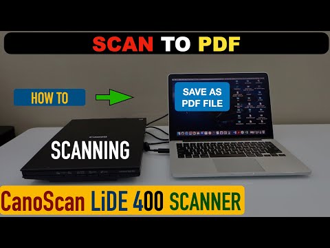 Canon Canoscan Lide 400 Scan To PDF, Scanning Multiple Documents & Saving as Single PDF File.