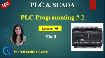 Lecture: 08 PLC programming | Hindi |  Ladder Logic PLC Programming  | NO NC contacts.
