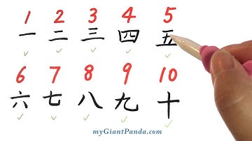 số đếm từ 1 đến 10 trong tiếng trung