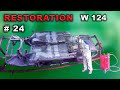 Реставрация Mercedes-Benz 124 (#24) Подготовка к ремонту задней части. Restoration car