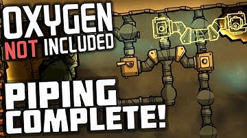 Oxygen Not Included - WATER PIPING COMPLETE! Snoring Issue Fixed- Oxygen Not Included Alpha Gameplay