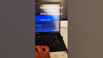 How to get stretched res on Asus laptop ( Intel uhd Graphics)