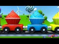 Learn Shapes and Colors with Train for Kids