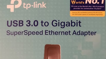 TP link Usb3.0 to gigabit ethernet adapter.