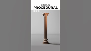 Procedural Column Generator HDA (Houdini Digital Asset) #houdini #3d #proceduralmodeling #houdinifx
