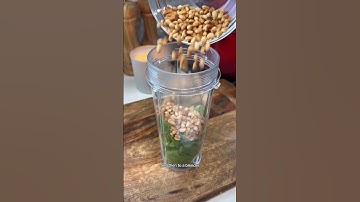 Easy and delicious homemade pesto recipe 🌿 #shorts #short #Your Bite
