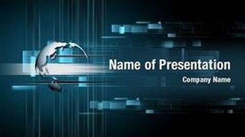 Digital World PowerPoint Video Template Backgrounds - DigitalOfficePro #01026V