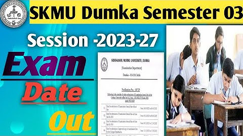 Semester 3 ka exam date out ♥️ ♥️ SKMU Dumka #exam #skmudumka #video #videos #examdate #youtube 