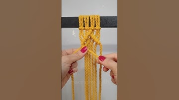 Learn This Beautiful Macrame Knot | Easy DIY Pattern #shorts