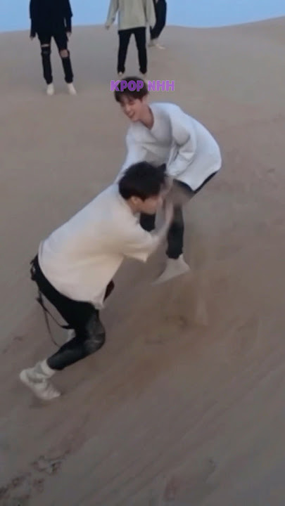 When Jungkook Threw Sand To Jin's Face While Playing 😅 #shorts #jungkook #jin #bts