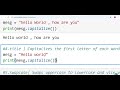 🐍String Methods In Python
