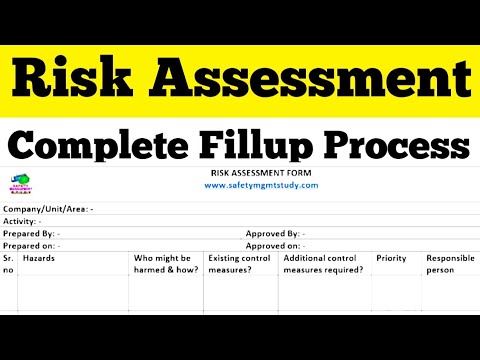 How To Fill Risk Assessment Form Risk Assessment And Its Steps