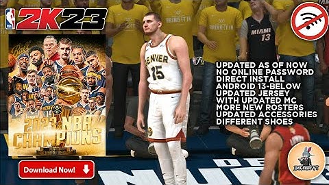 2K23 Updated Roster Offline | No F1VM | HD Graphics | Gameplay | Nuggets vs Heat 2K23