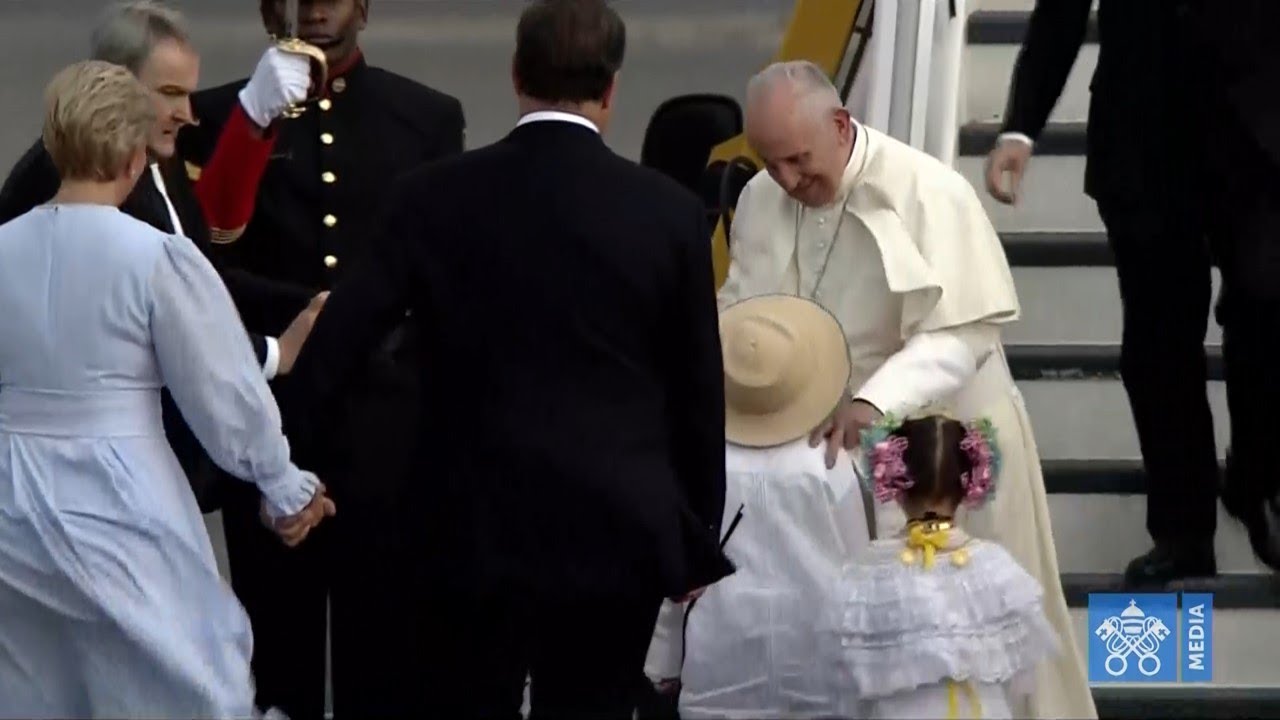 Arrival of Pope Francis in Panama 23 January 2019 HD
