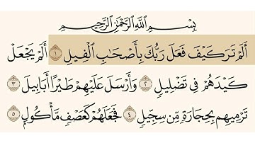 سورة الفيل الشيخ فارس عابد