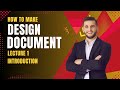 How to Make a Design Document for VU Students | Lecture 1 | CS619 | ERD, Class Diagram, Architecture