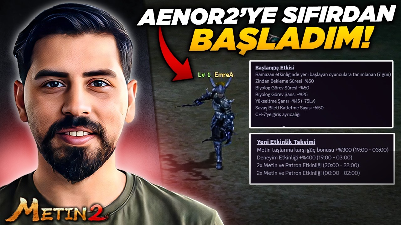 AENOR2 RAMAZAN EVENTİ ? | BAŞLAMANIN TAM ZAMANI #metin2 #metin2pvp #aenor2