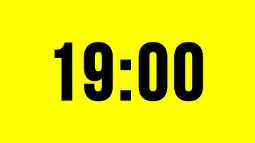 19 Minute Timer Countdown No Music With Alarm